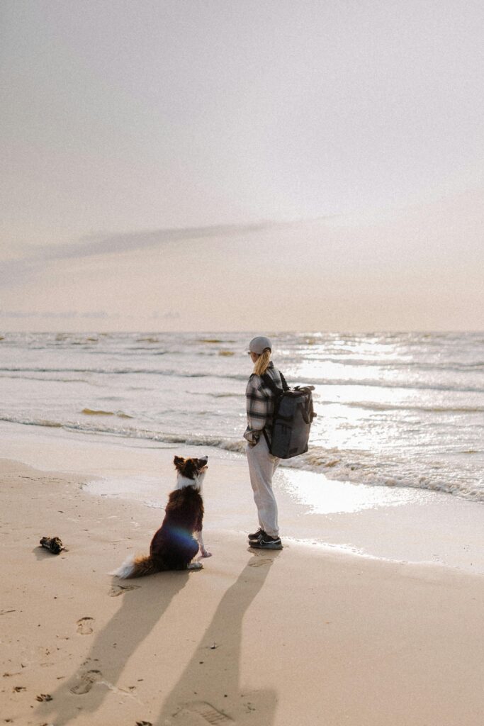 vlasnik i pas -pet friendly plaže Crna Gora